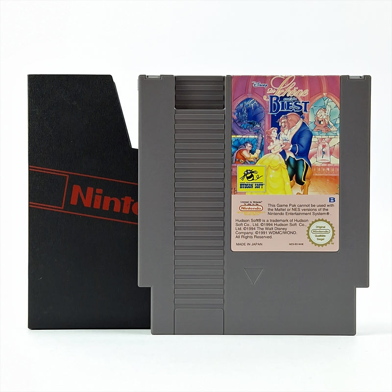 Nintendo NES Spiel :  Die Schöne und das Biest - Modul Cartridge + Schuber  PAL