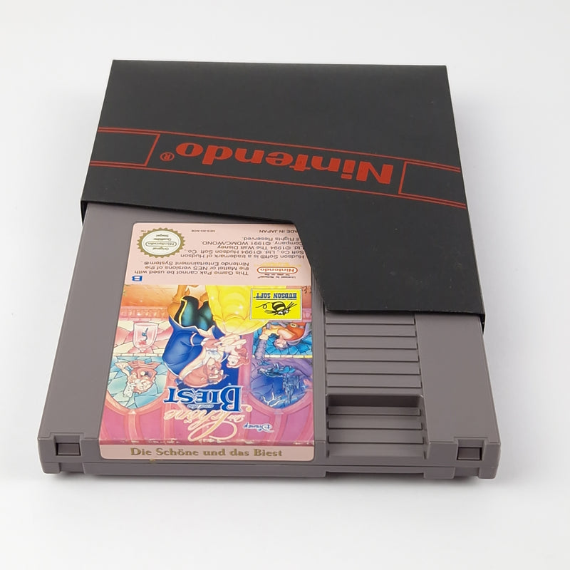 Nintendo NES Spiel :  Die Schöne und das Biest - Modul Cartridge + Schuber  PAL