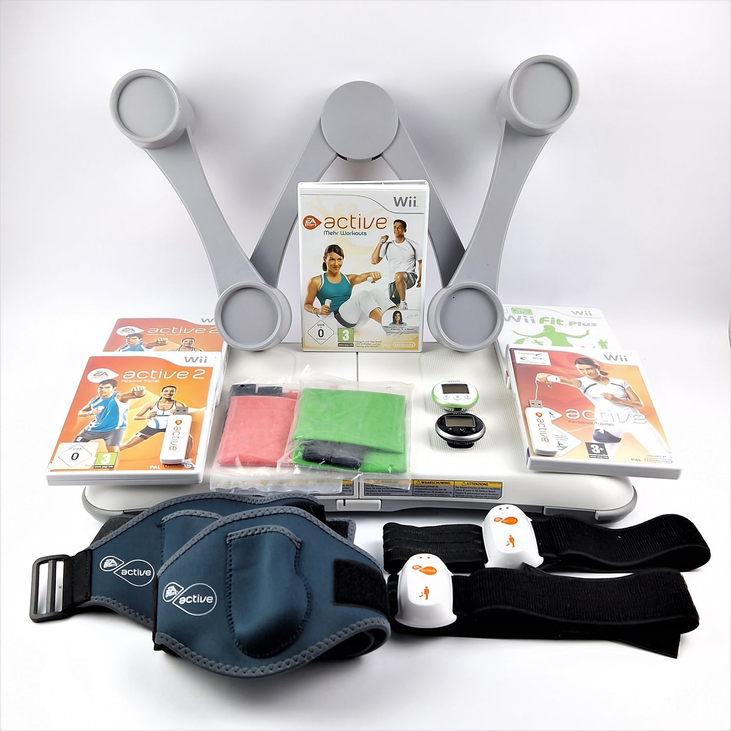 Nintendo Wii game: Wii Active Fitness bundle with many accessories