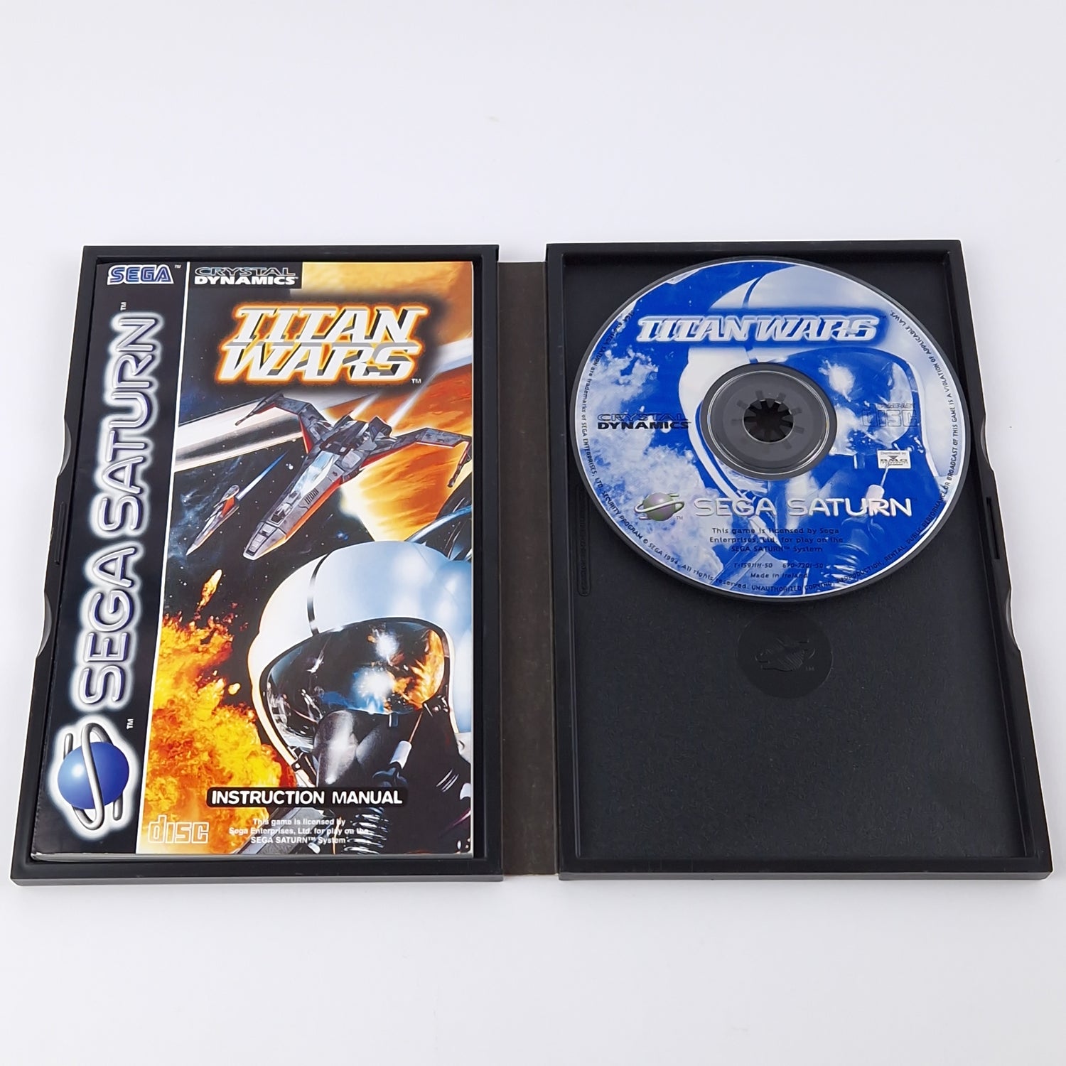 Sega Saturn Game: Titan Wars - OVP & Instructions PAL CD | Crystal Dynamics