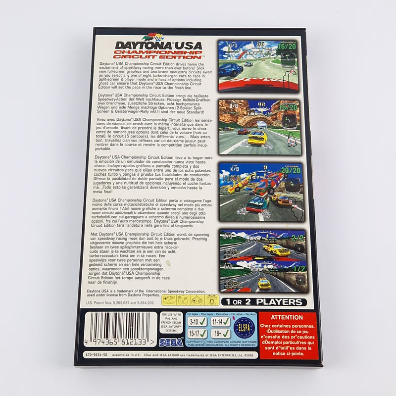 Sega Saturn game: Daytona USA Championship Circuit Edition - original packaging &amp; instructions