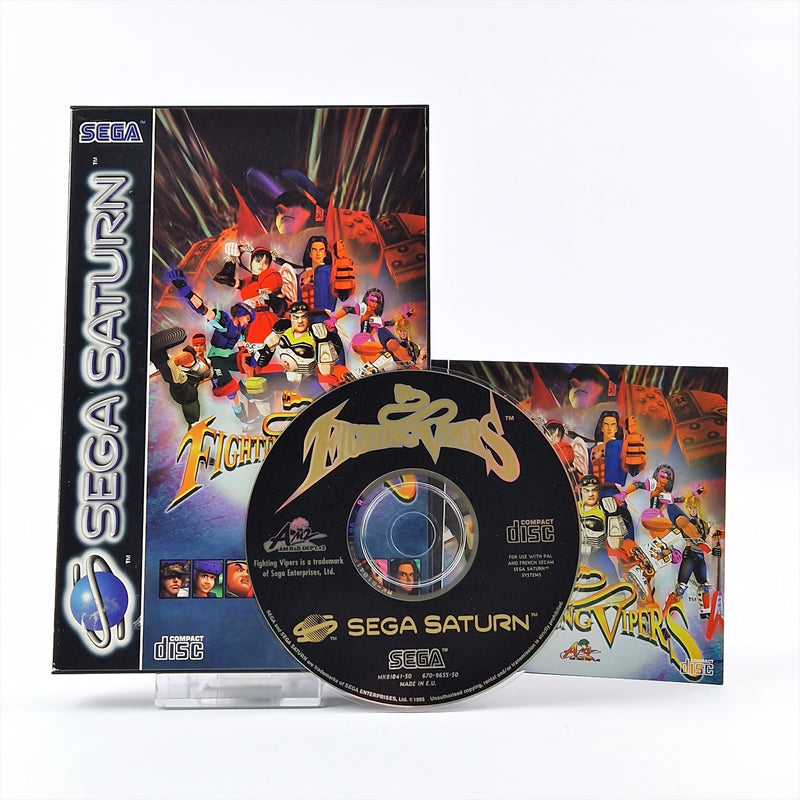 Sega Saturn Spiel : Fighting Vipers - OVP & Anleitung PAL Disk System CD