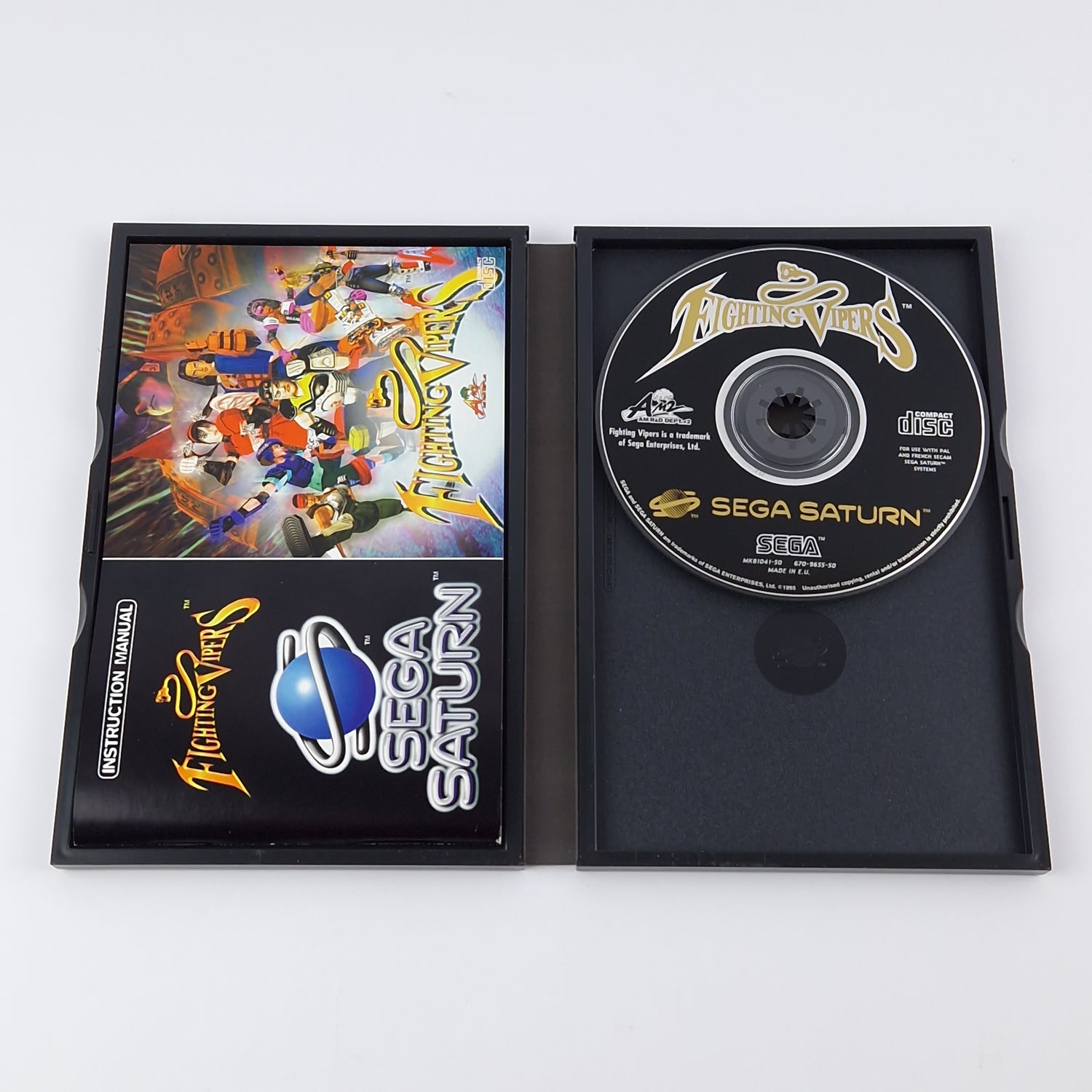 Sega Saturn Spiel : Fighting Vipers - OVP & Anleitung PAL Disk System CD