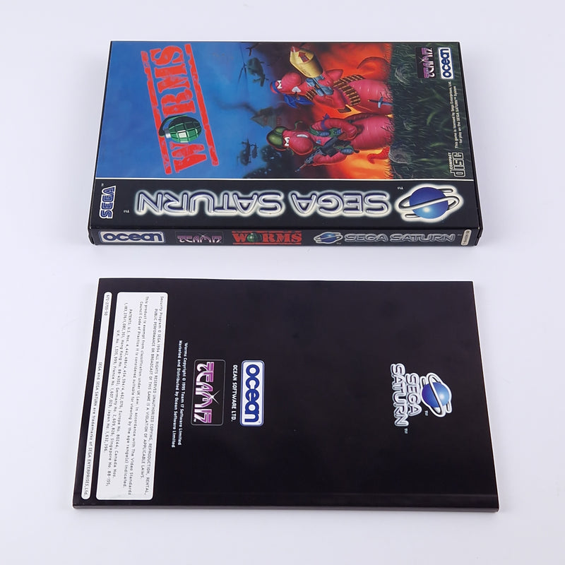 Sega Saturn Spiel : Worms - OVP & Anleitung PAL | Disk System CD OCEAN