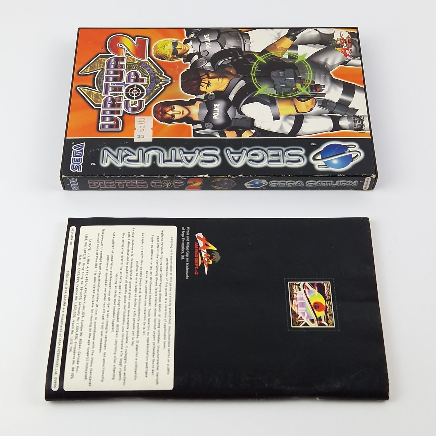 Sega Saturn Spiel : Virtua Cop 2 - OVP & Anleitung PAL | Disk System CD