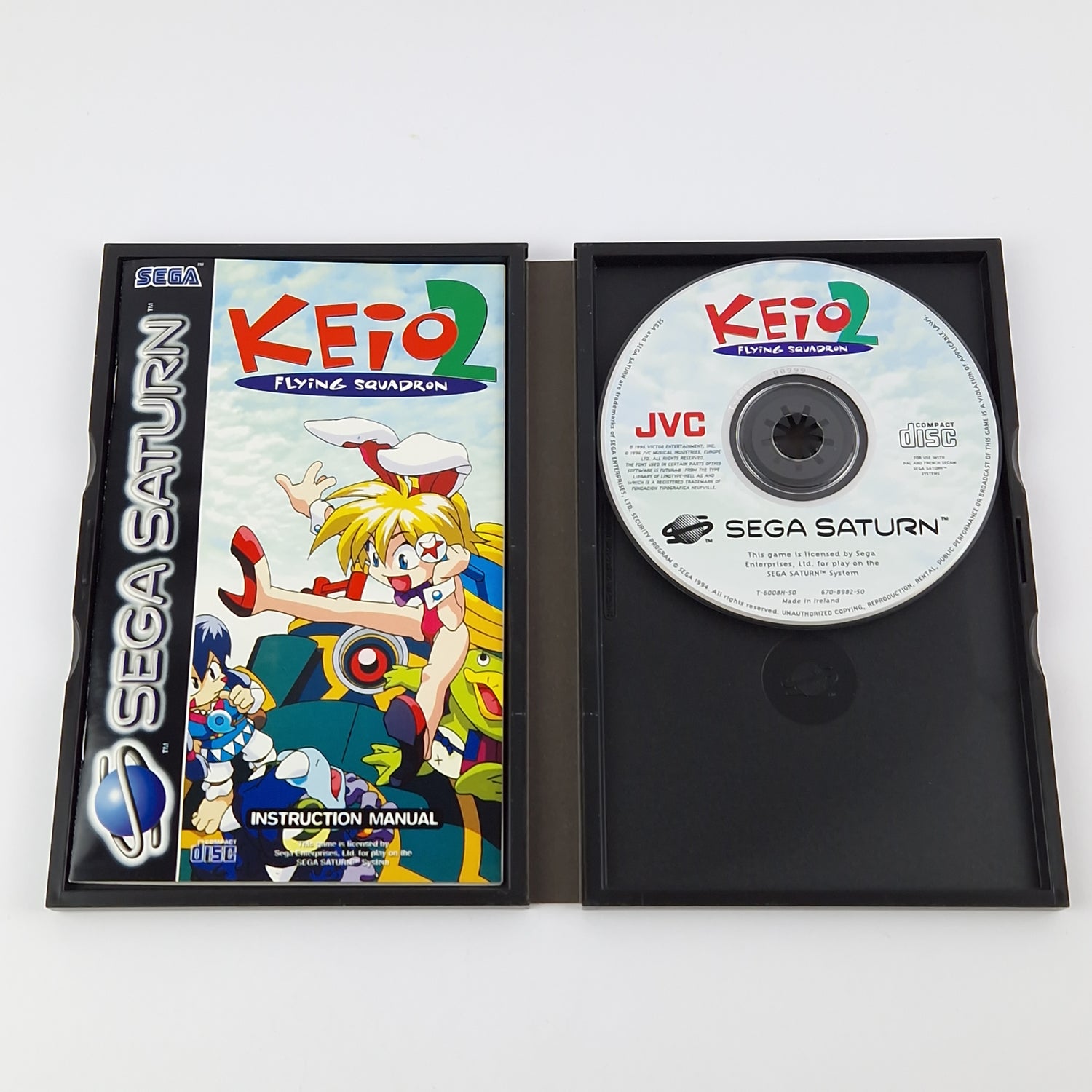 Sega Saturn Game: Keio 2 Flying Squadron - OVP & Manual PAL | Disk system