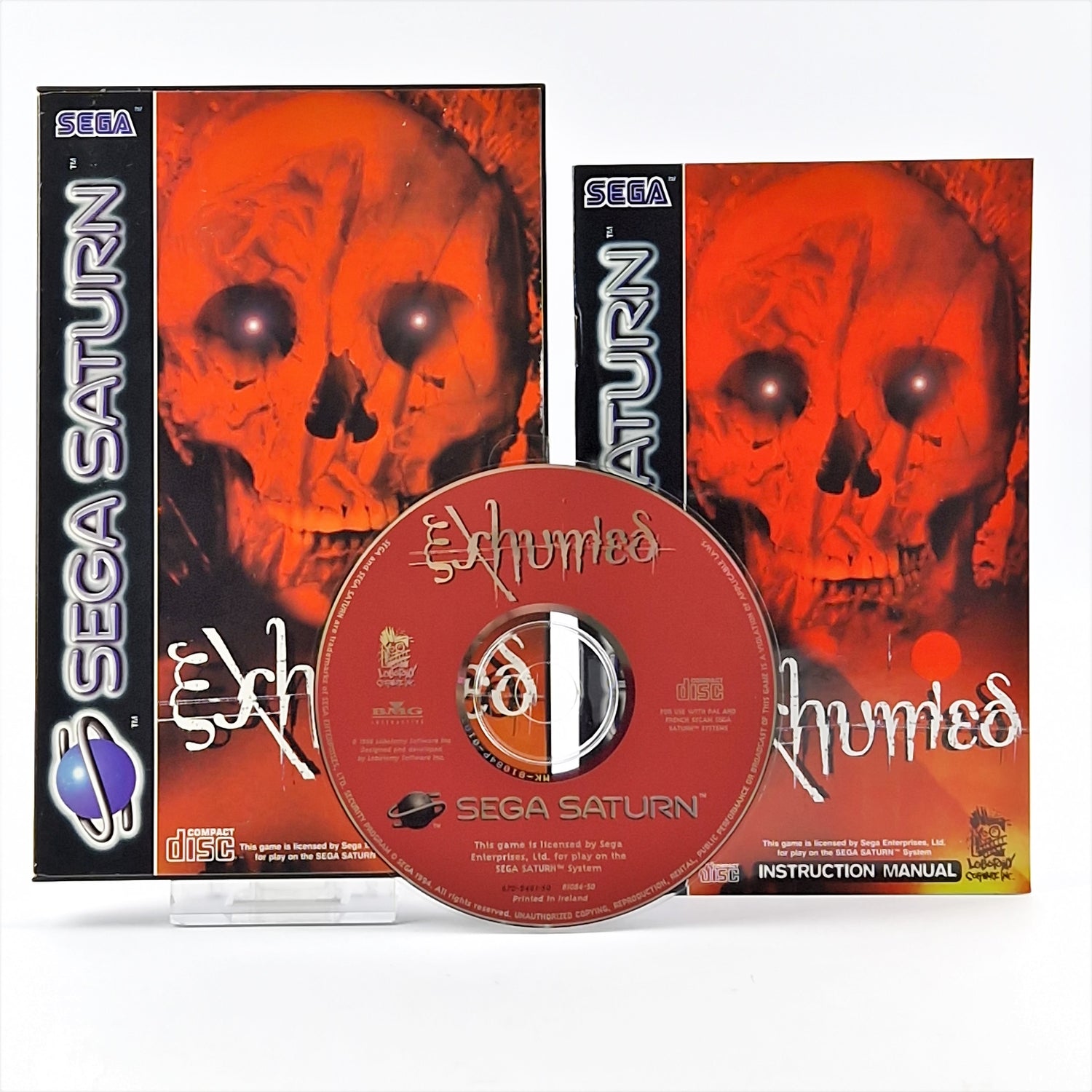 Sega Saturn Game: Exhumed - Original Packaging & Instructions PAL | Disk System CD USK18