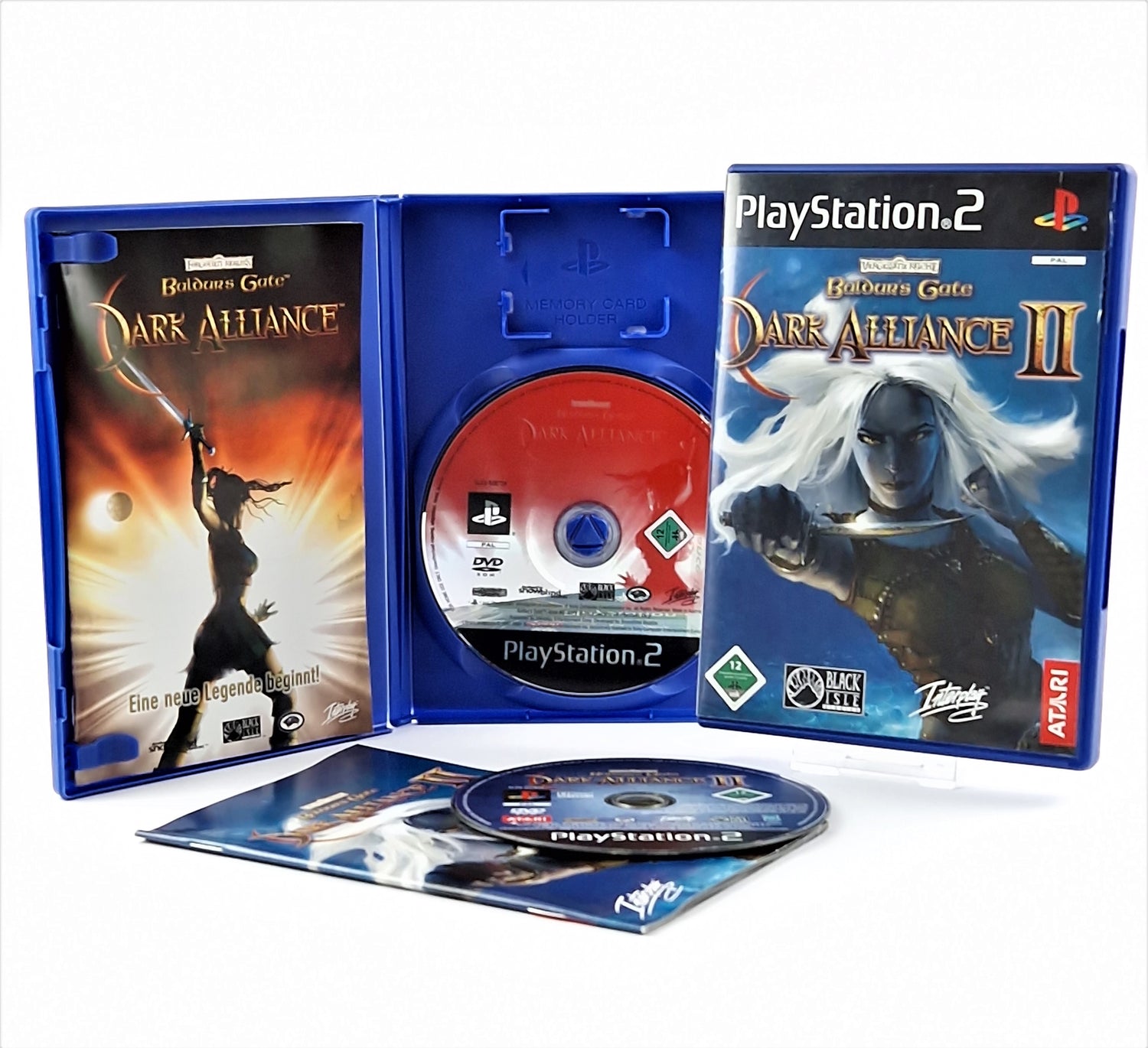 Sony Playstation 2 Spiele Bundle : Baldurs Gate Dark Alliance I & II - PS2 OVP