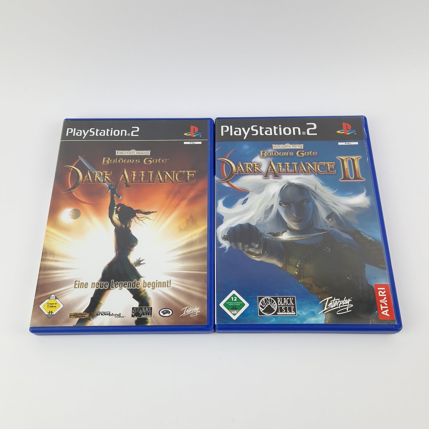 Sony Playstation 2 Spiele Bundle : Baldurs Gate Dark Alliance I & II - PS2 OVP