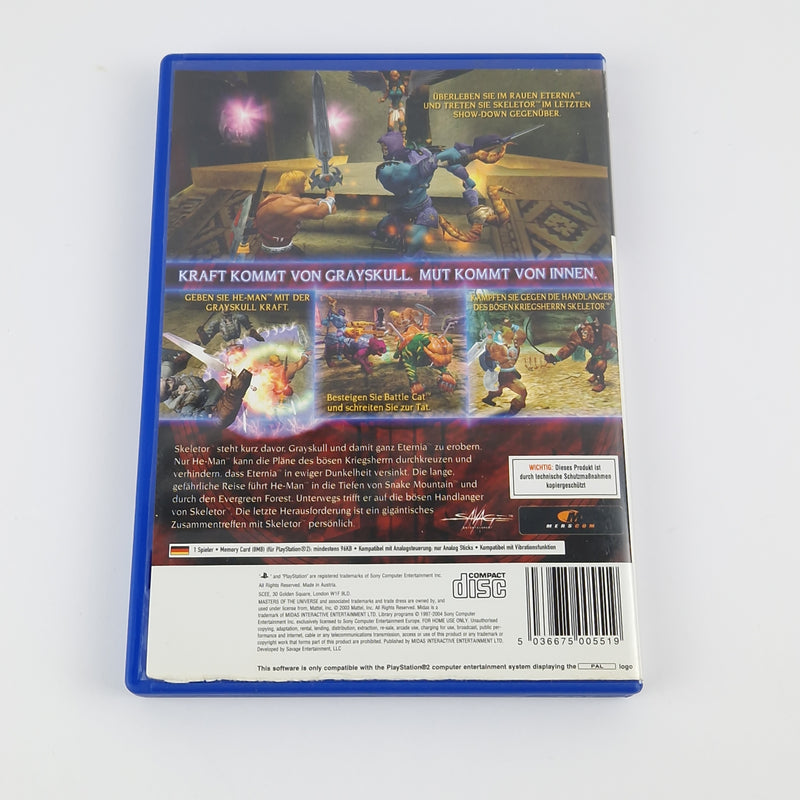 Sony Playstation 2 Spiel : Masters of the Universe - OVP Anleitung PAL | PS2