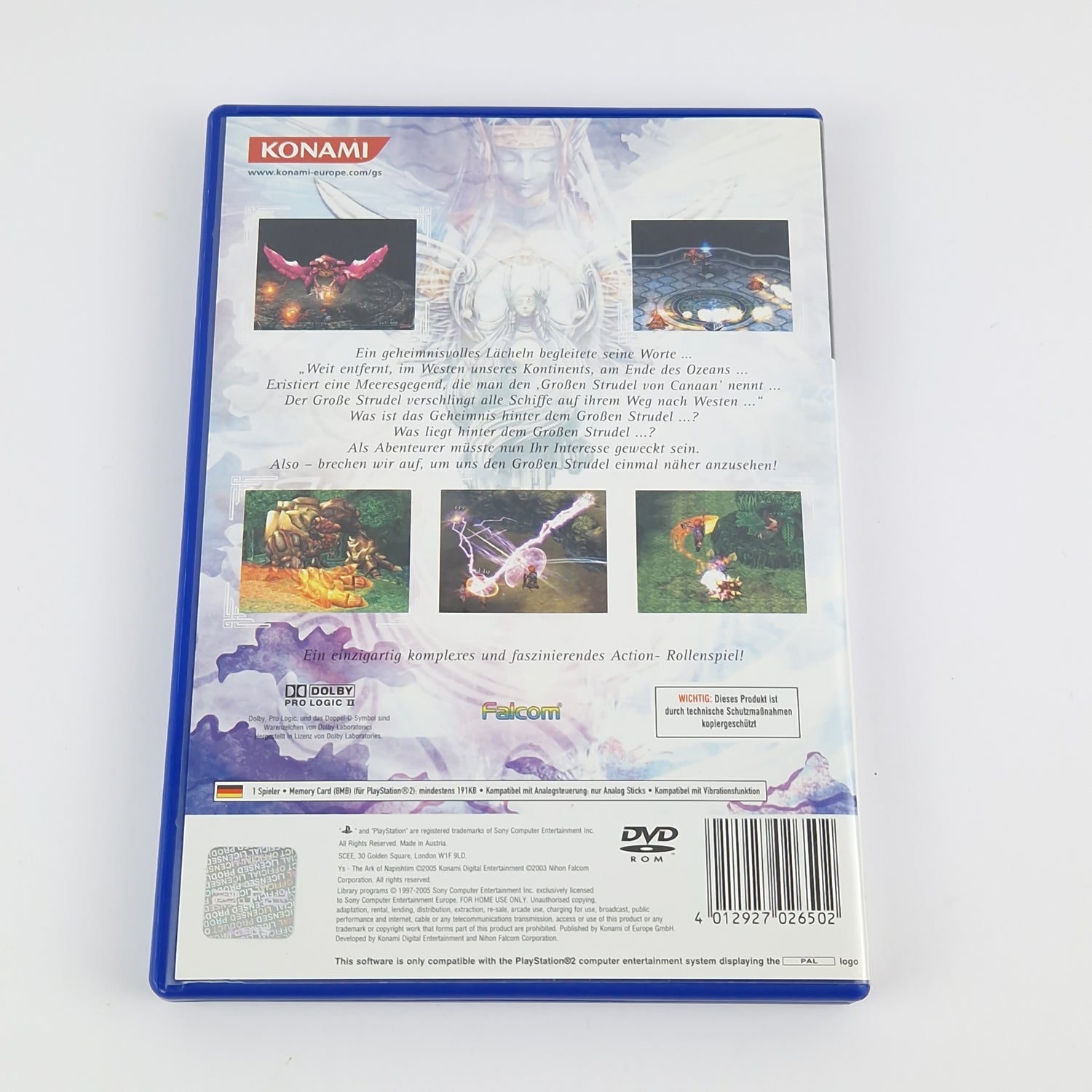 Sony Playstation 2 Game: Ys The Ark of Napishtim - OVP Instructions PAL PS2 Game