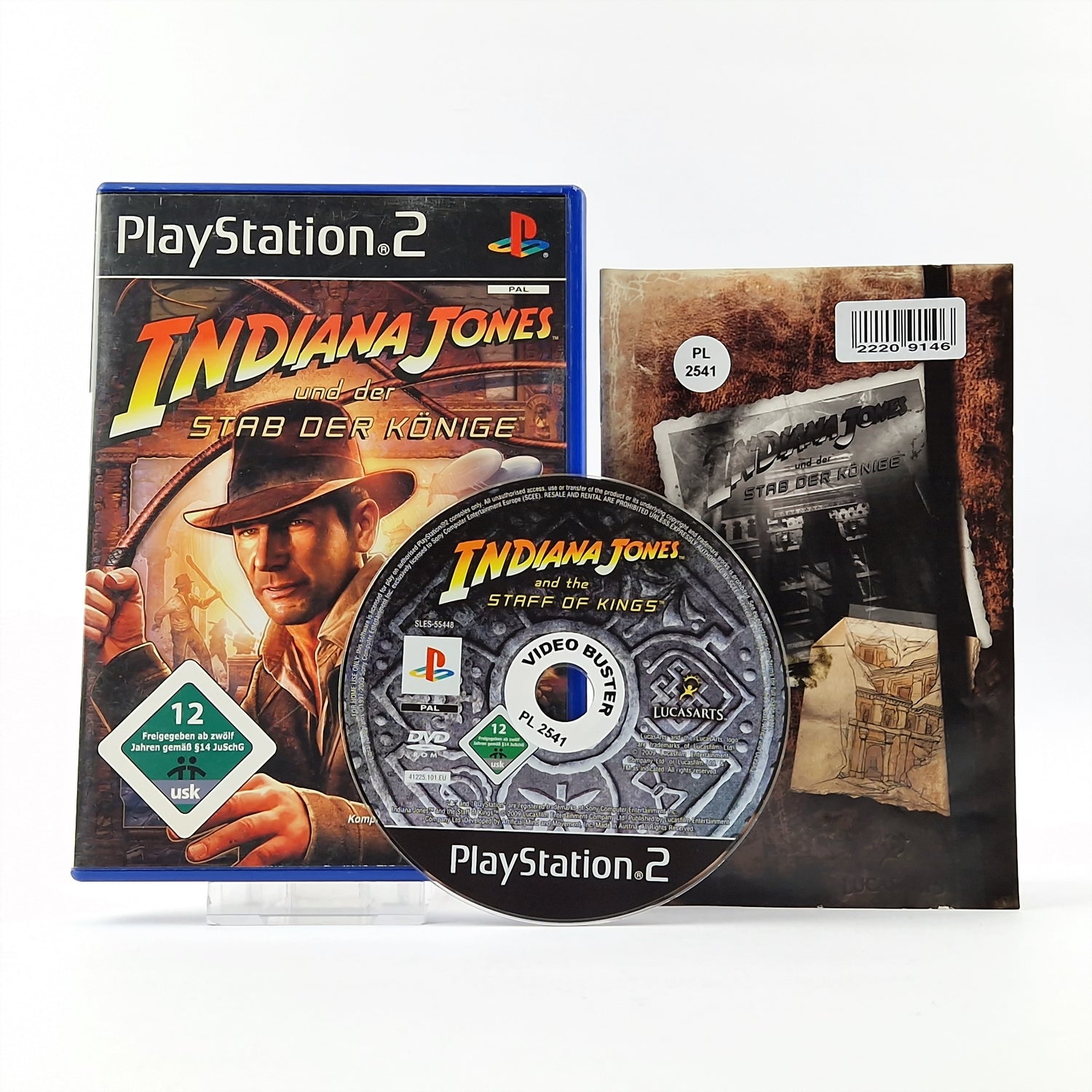 Sony Playstation 2 Game: Indiana Jones and the Staff of Kings - OVP PS2 PAL