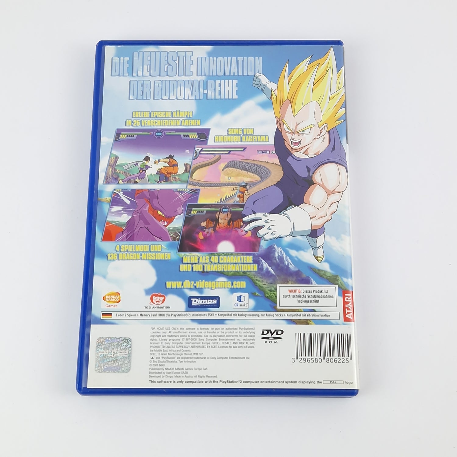 Sony Playstation 2 Game: Dragonball Z Infinite World - OVP Instructions | PS2 PAL