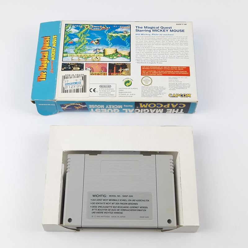 Super Nintendo Spiel : The Magical Quest starring Mickey Mouse - OVP SNES PAL