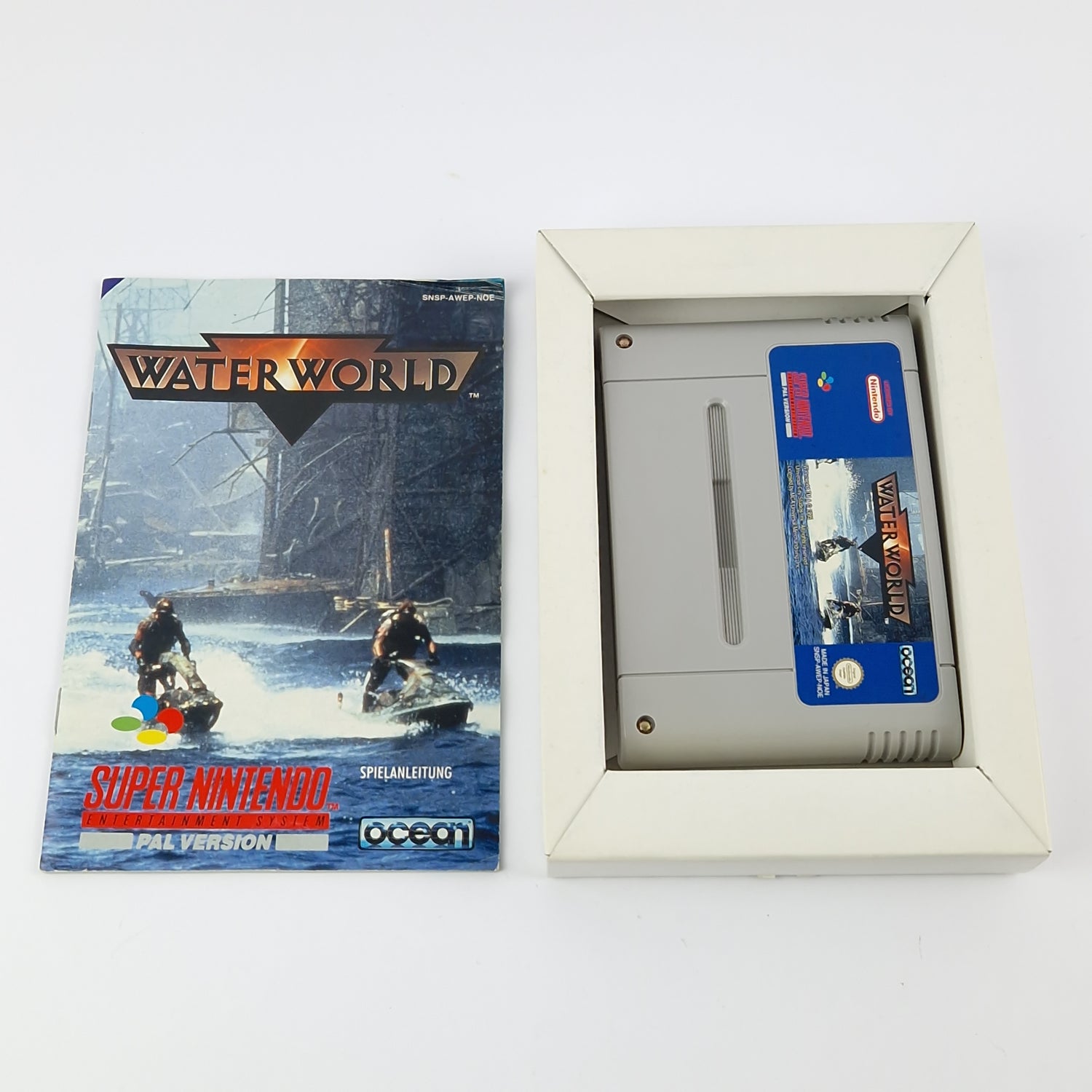 Super Nintendo Spiel : Water World -  OVP & Anleitung PAL | SNES Waterworld