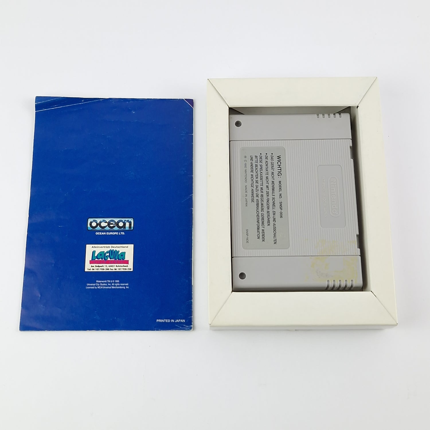 Super Nintendo Spiel : Water World -  OVP & Anleitung PAL | SNES Waterworld