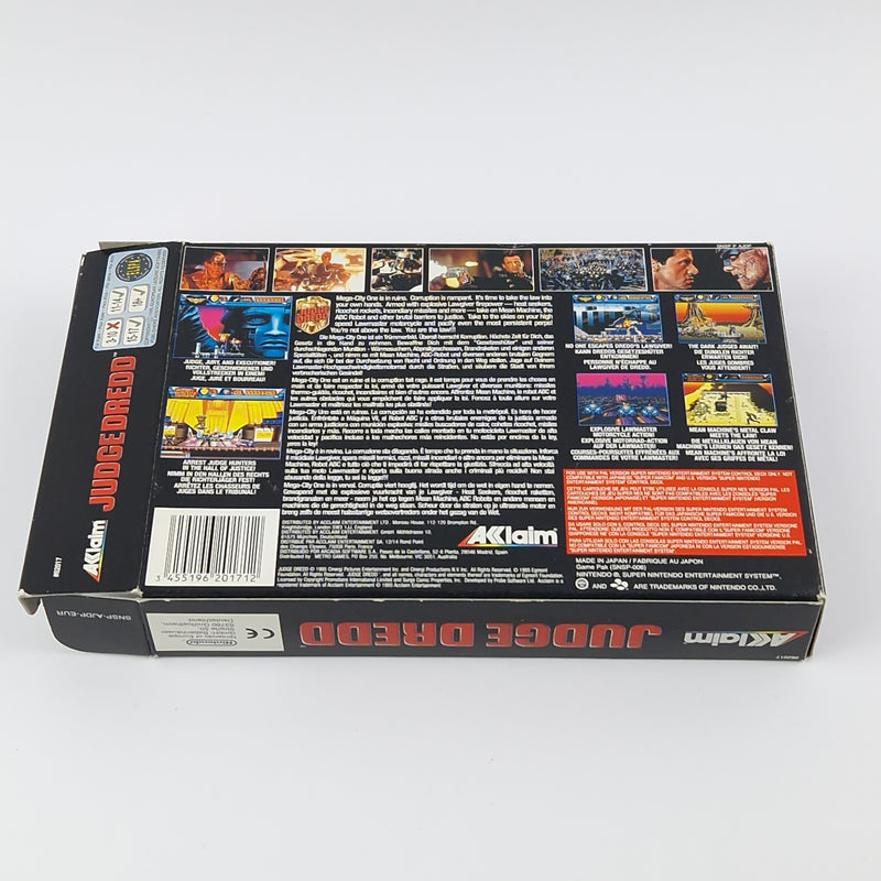 Super Nintendo Spiel : Judge Dredd - OVP & Anleitung PAL | SNES Game Acclaim