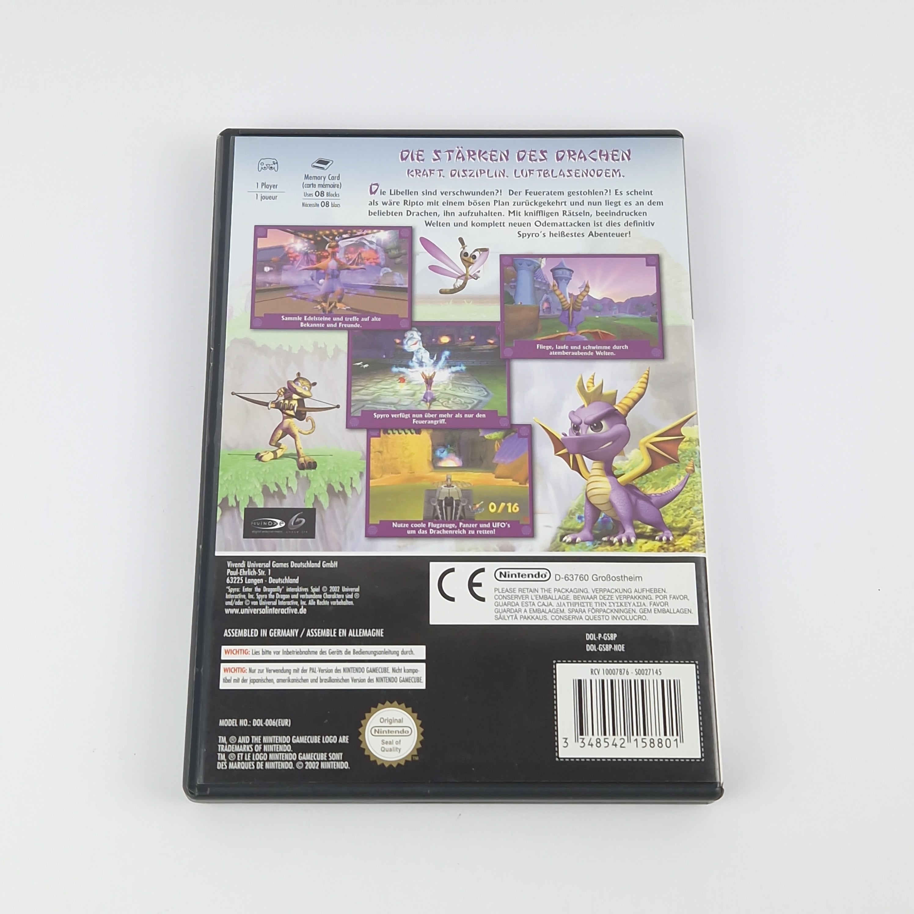 Nintendo Gamecube Spiel : Spyro Enter The Dragonfly - OVP Anleitung PAL | Disk