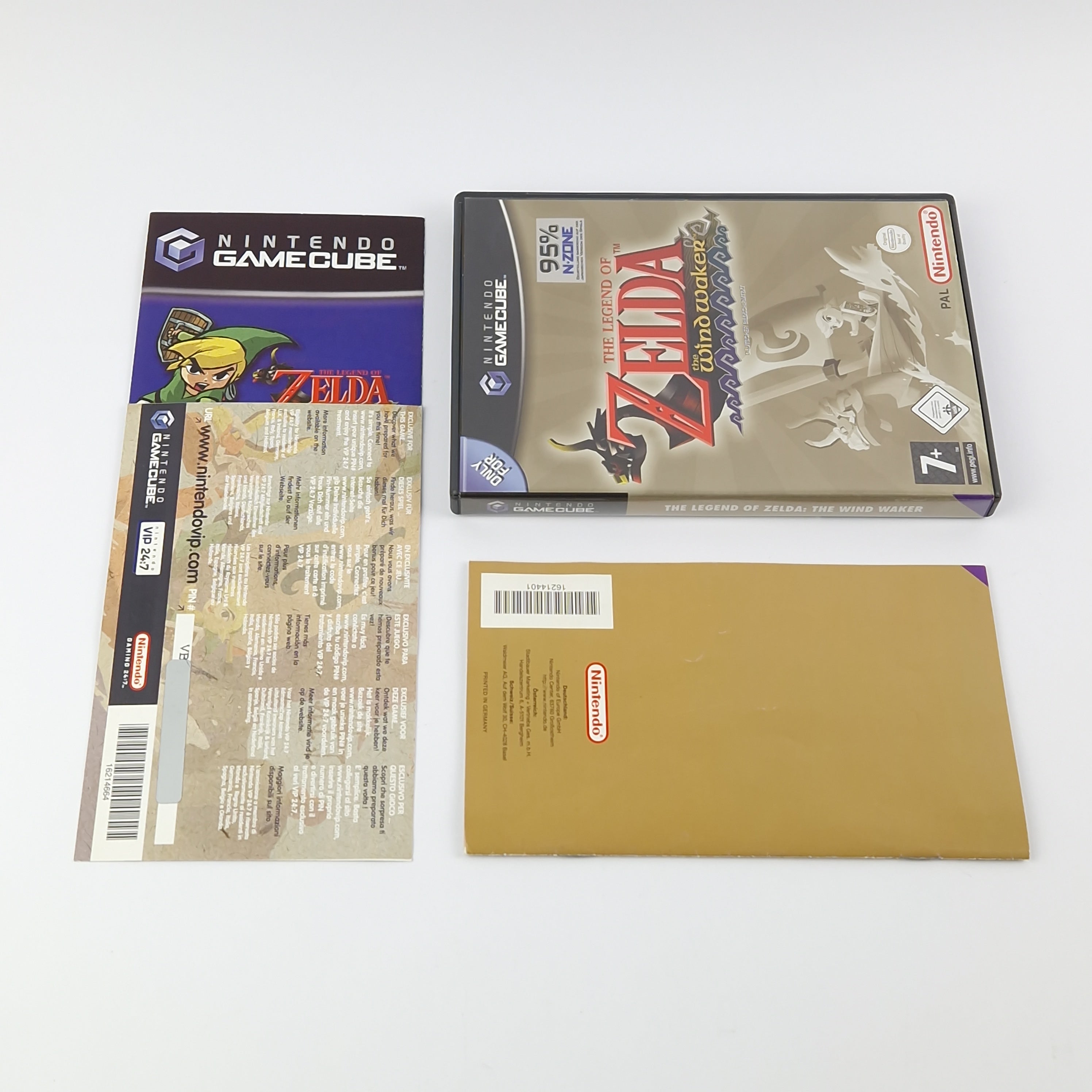 Nintendo Gamecube Spiel : The Legend of Zelda The Windwaker - OVP Anleitung PAL