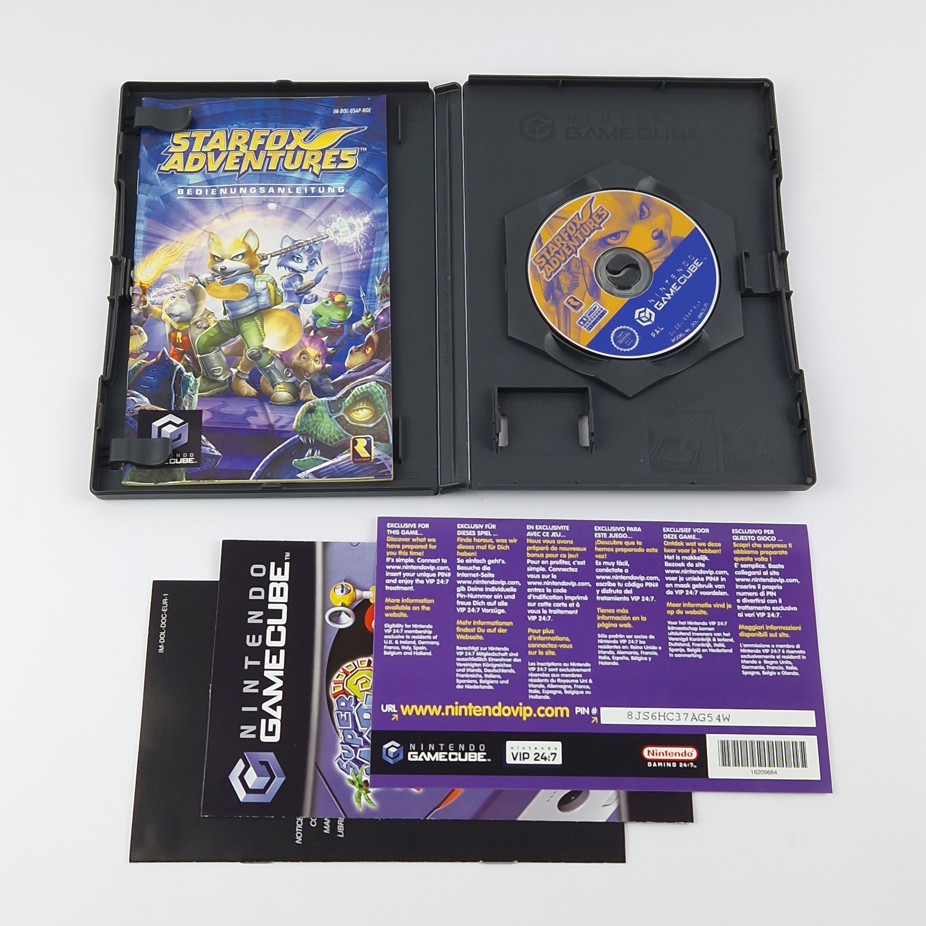 Nintendo Gamecube Spiel : Starfox Adventures - OVP Anleitung PAL | GC Disk