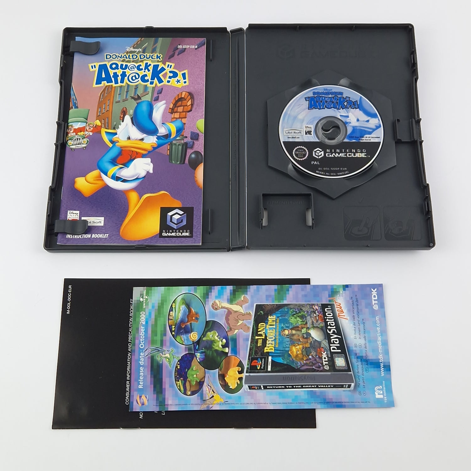 Nintendo Gamecube Spiel : Donald Duck Quack Attack - OVP Anleitung PAL | GC Disk