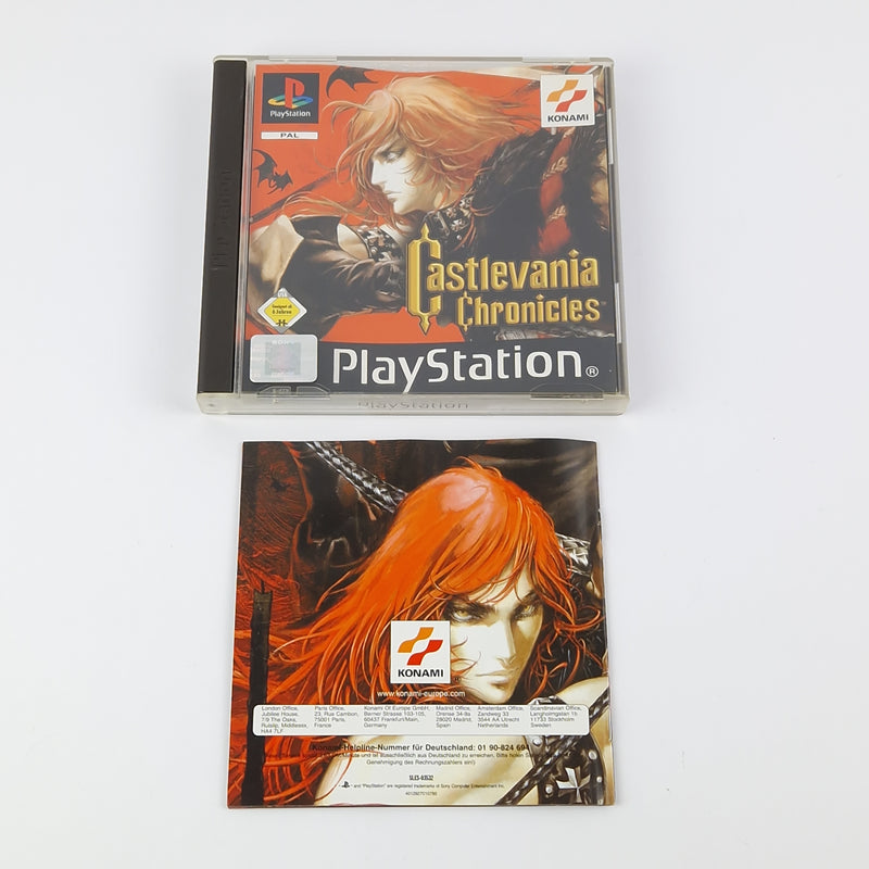 Sony Playstation 1 Spiel : Castlevania Chronicles - OVP Anleitung PAL | PS1 PSX