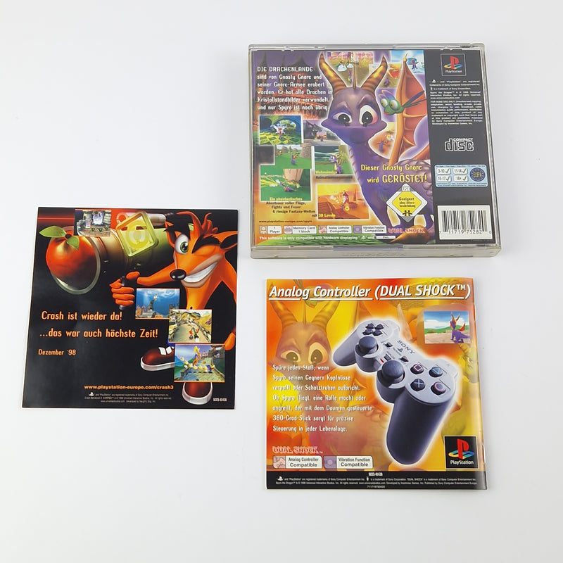 Sony Playstation 1 Spiel : Spyro The Dragon - OVP Anleitung PAL | PS1 PSX PSone