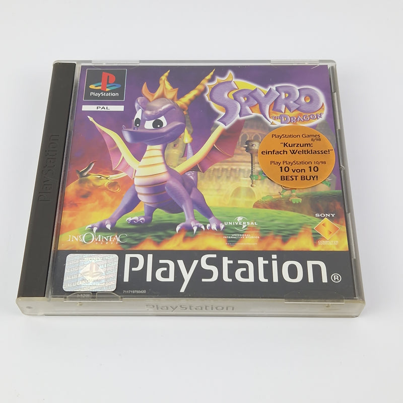 Sony Playstation 1 Spiel : Spyro The Dragon - OVP Anleitung PAL | PS1 PSX PSone