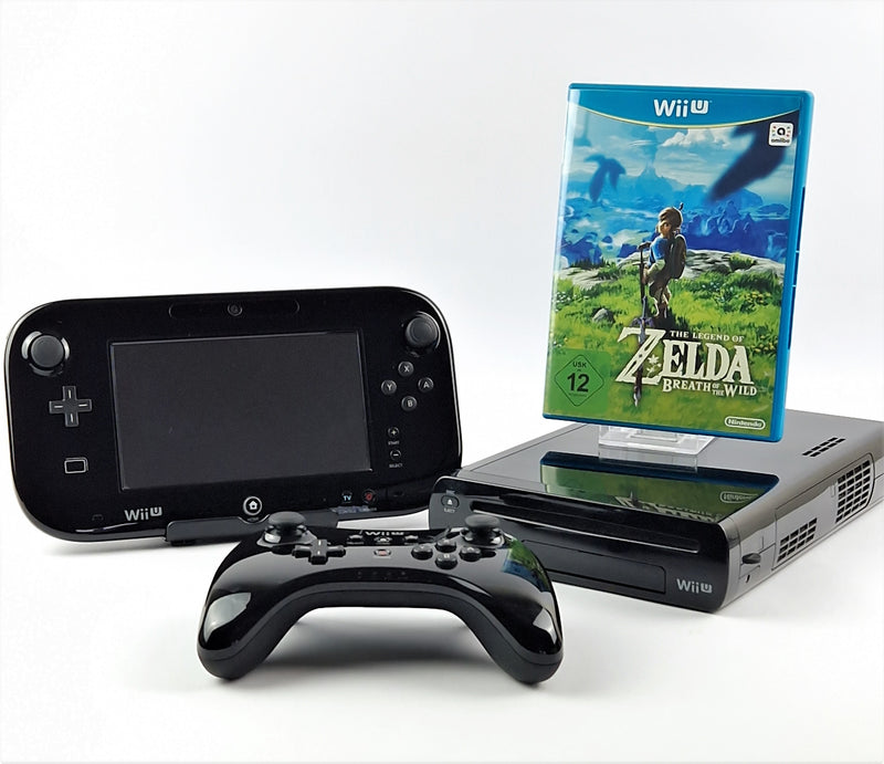 Nintendo Wii U Premium Konsole mit Kabel, Zubehörteile,  Pro Controller & Zelda