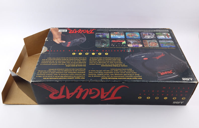 Atari Jaguar Konsole mit 1 Controller,  Anschlusskabel u 6 Spiele - Doom OVP PAL