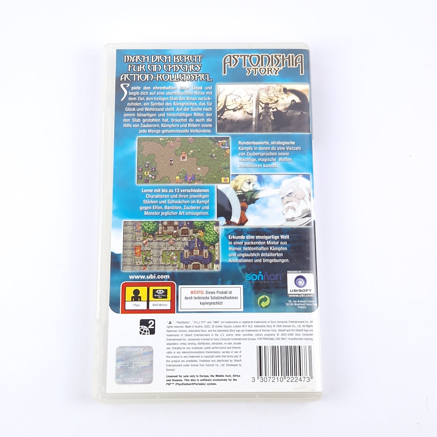 Sony Playstation Portable Game: Astonishia Story - OVP Manual PSP PAL