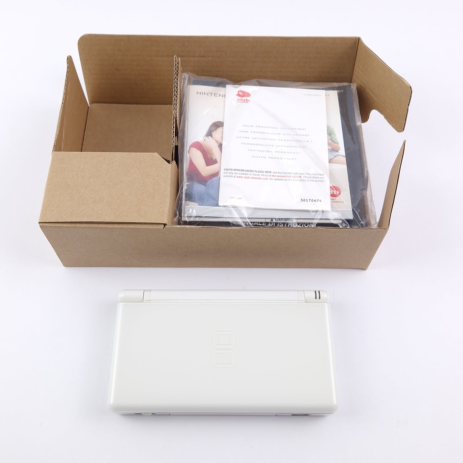 Nintendo DS Lite Konsole : Weiss in OVP ohne Ladekabel - PAL Console