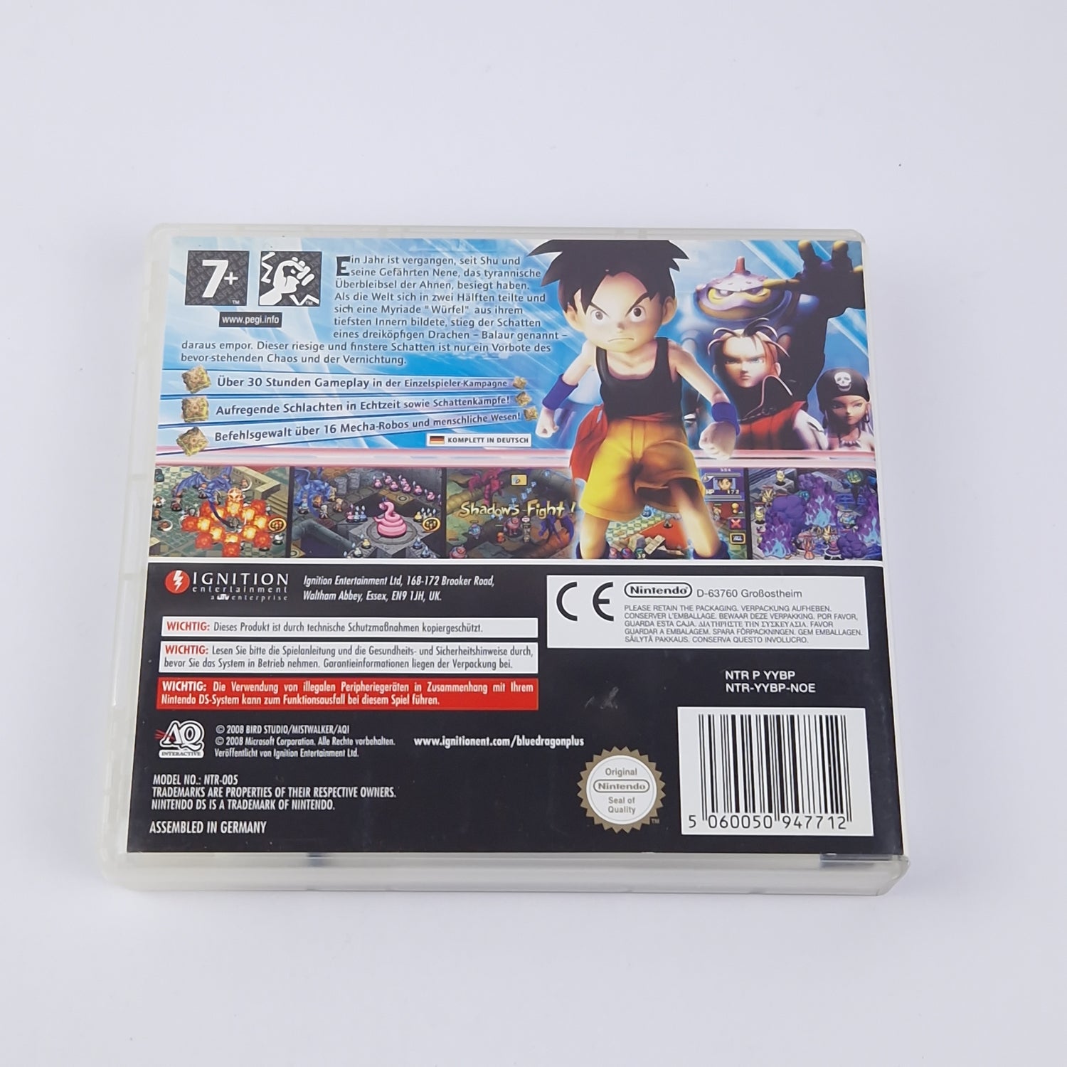 Nintendo DS game: Blue Dragon Plus - OVP instructions PAL 3DS compatible.
