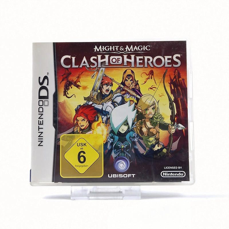 Nintendo DS game: Might &amp; Magic Clash of Heroes - OVP instructions PAL 3DS compat