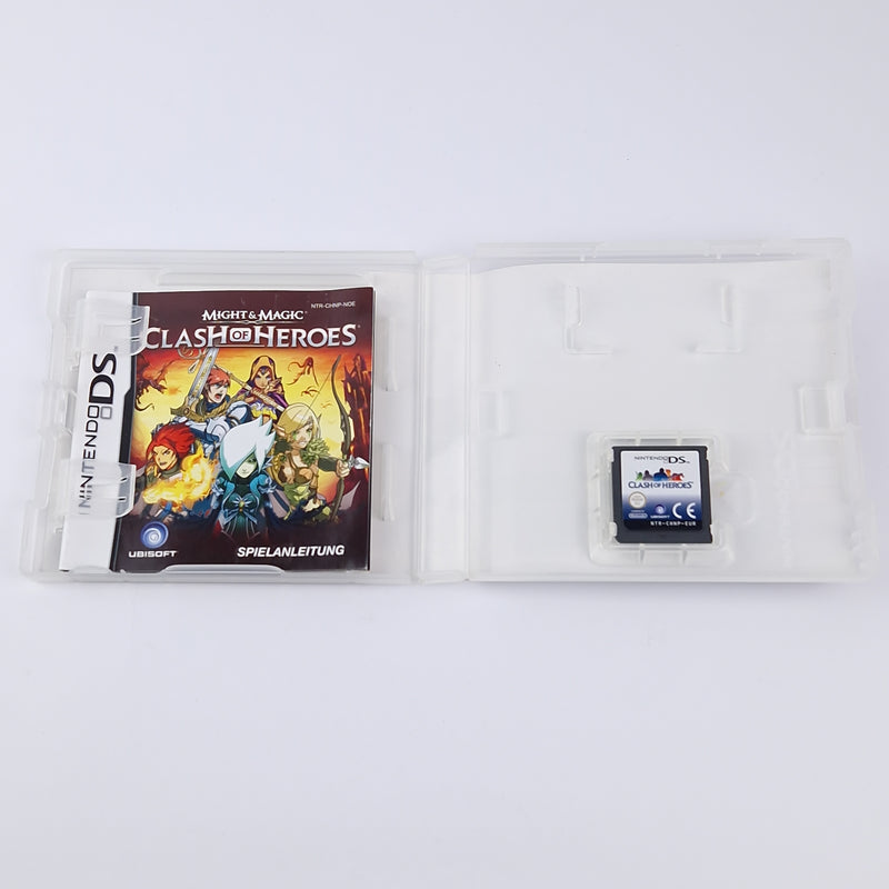 Nintendo DS game: Might &amp; Magic Clash of Heroes - OVP instructions PAL 3DS compat
