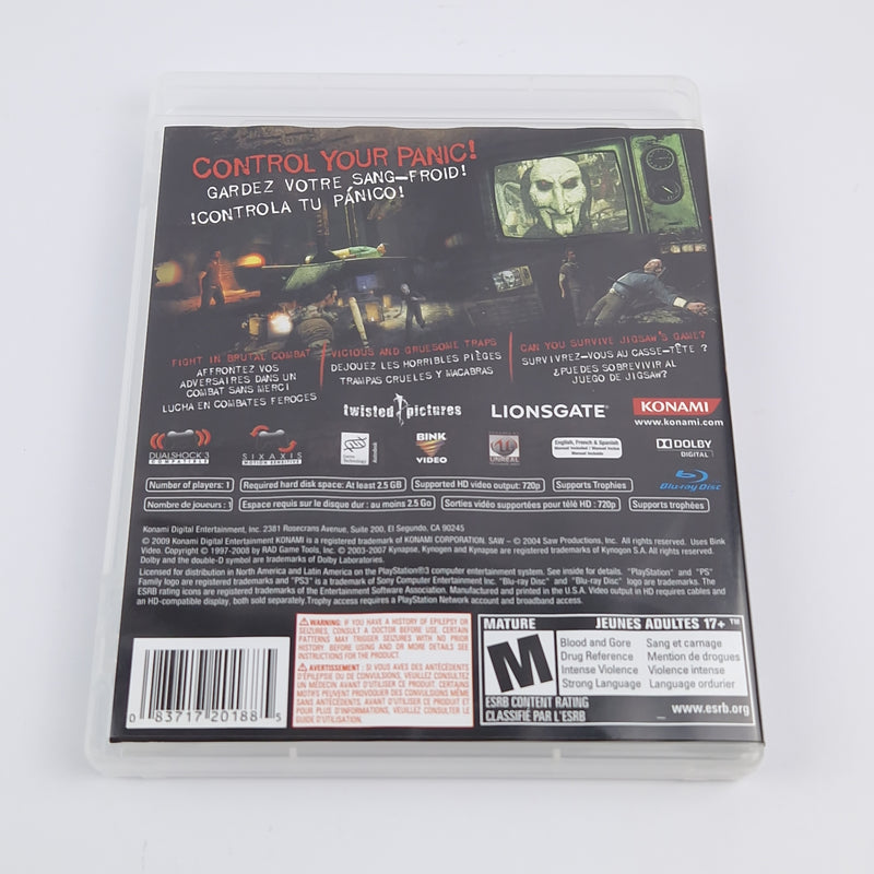 Sony Playstation 3 Spiel : SAW - OVP Anleitung USA USK 18 | PS3 Game Konami