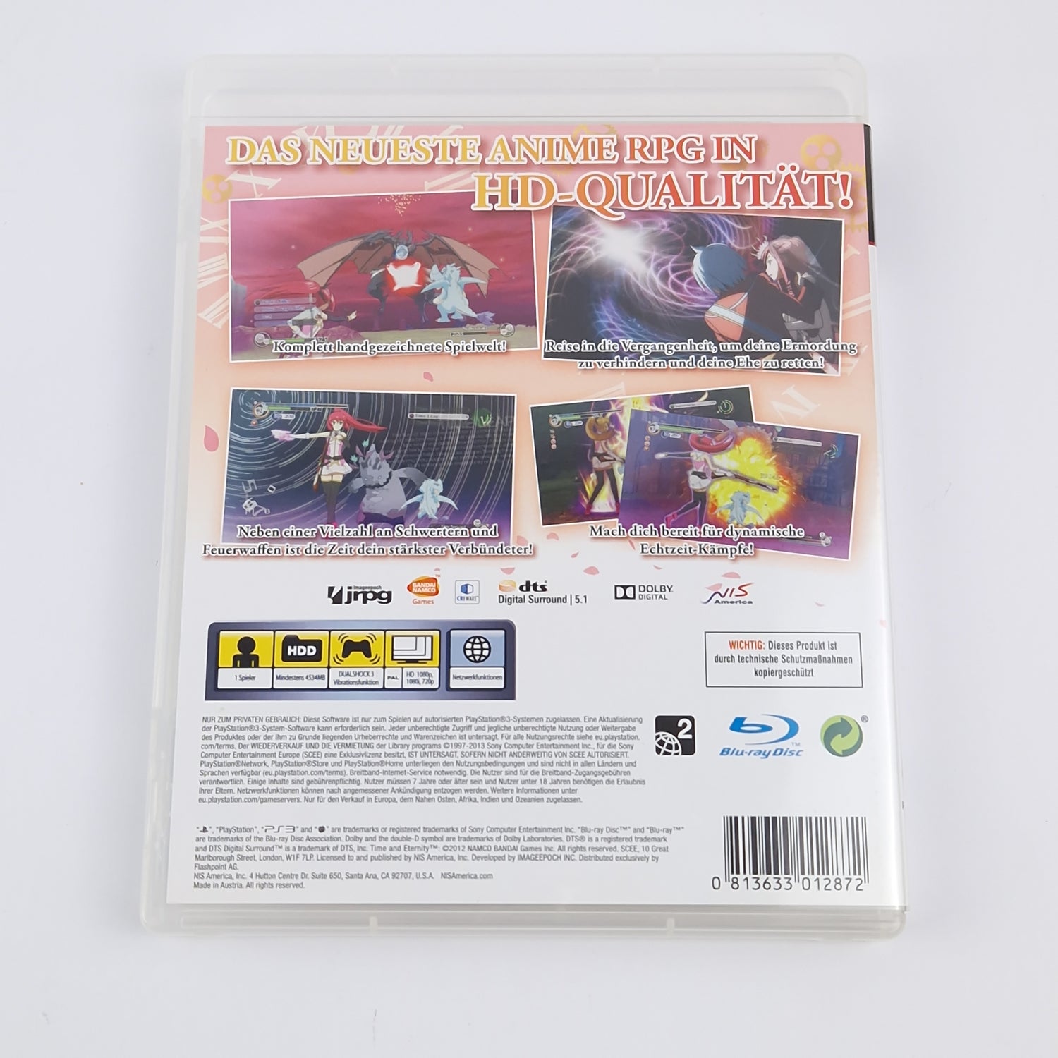 Sony Playstation 3 game: Time and Eternity - OVP instructions PAL PS3