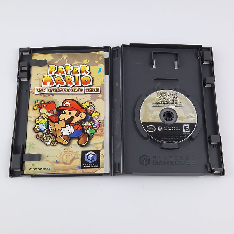 Nintendo Gamecube Spiel : Paper Mario The Thousand-Year Door - USA Manual OVP