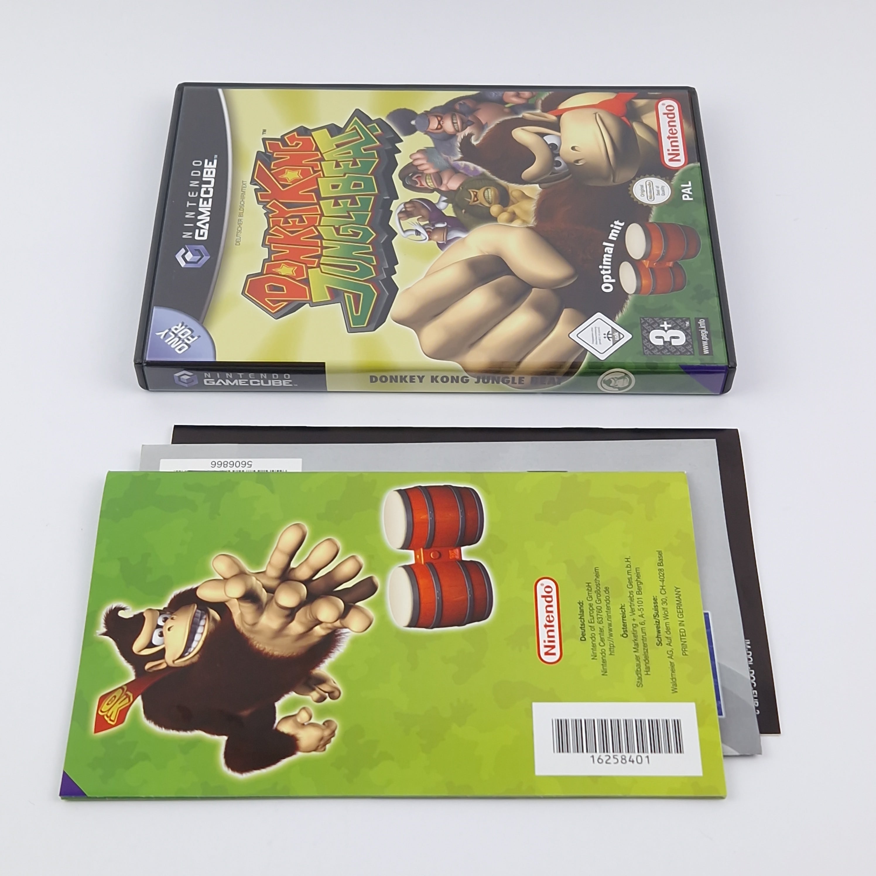 Nintendo Gamecube Spiel : Donkey Kong Jungle Beat - OVP Anleitung PAL