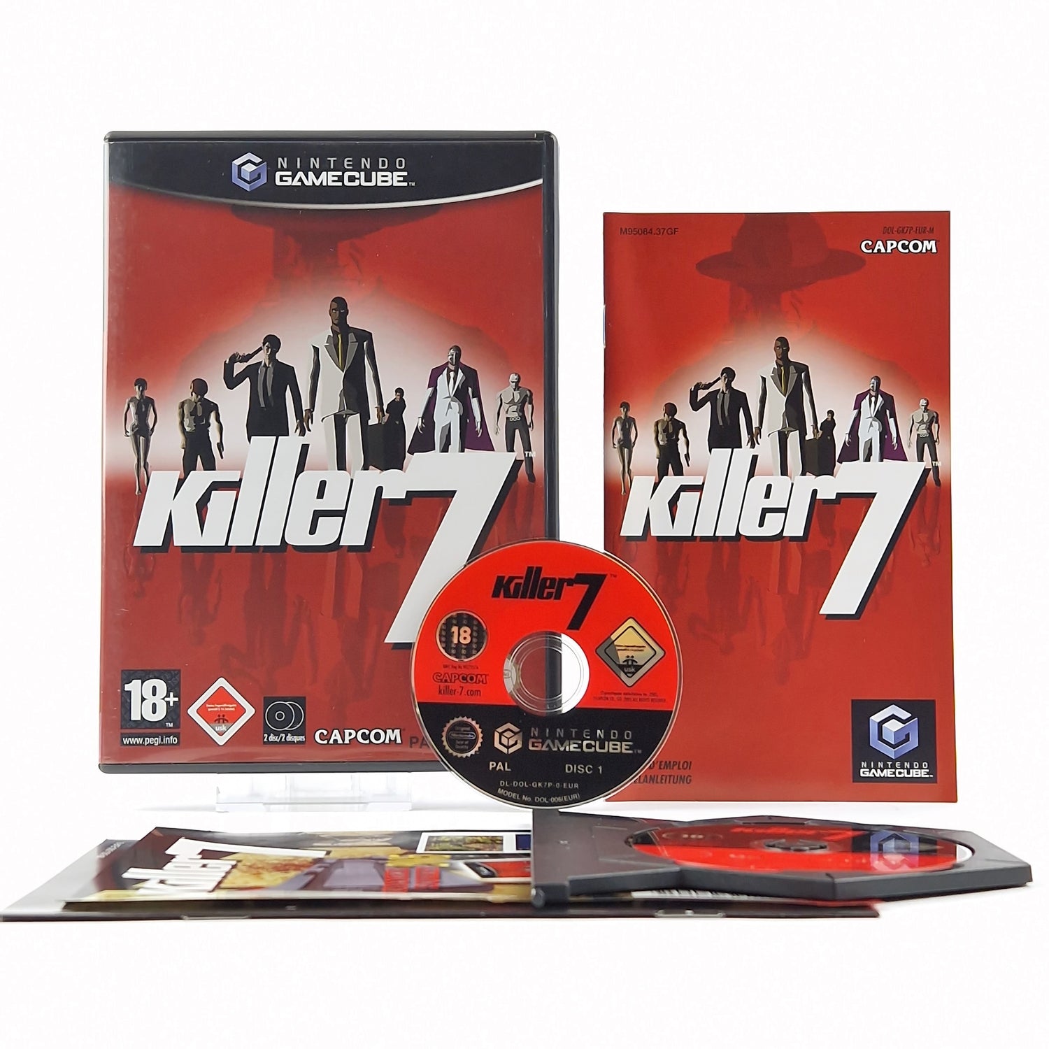 Nintendo Gamecube Spiel : Killer 7 von Capcom - OVP Anleitung PAL USK18