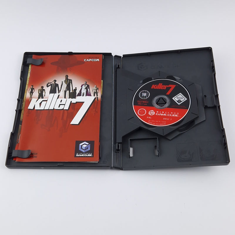 Nintendo Gamecube Spiel : Killer 7 von Capcom - OVP Anleitung PAL USK18