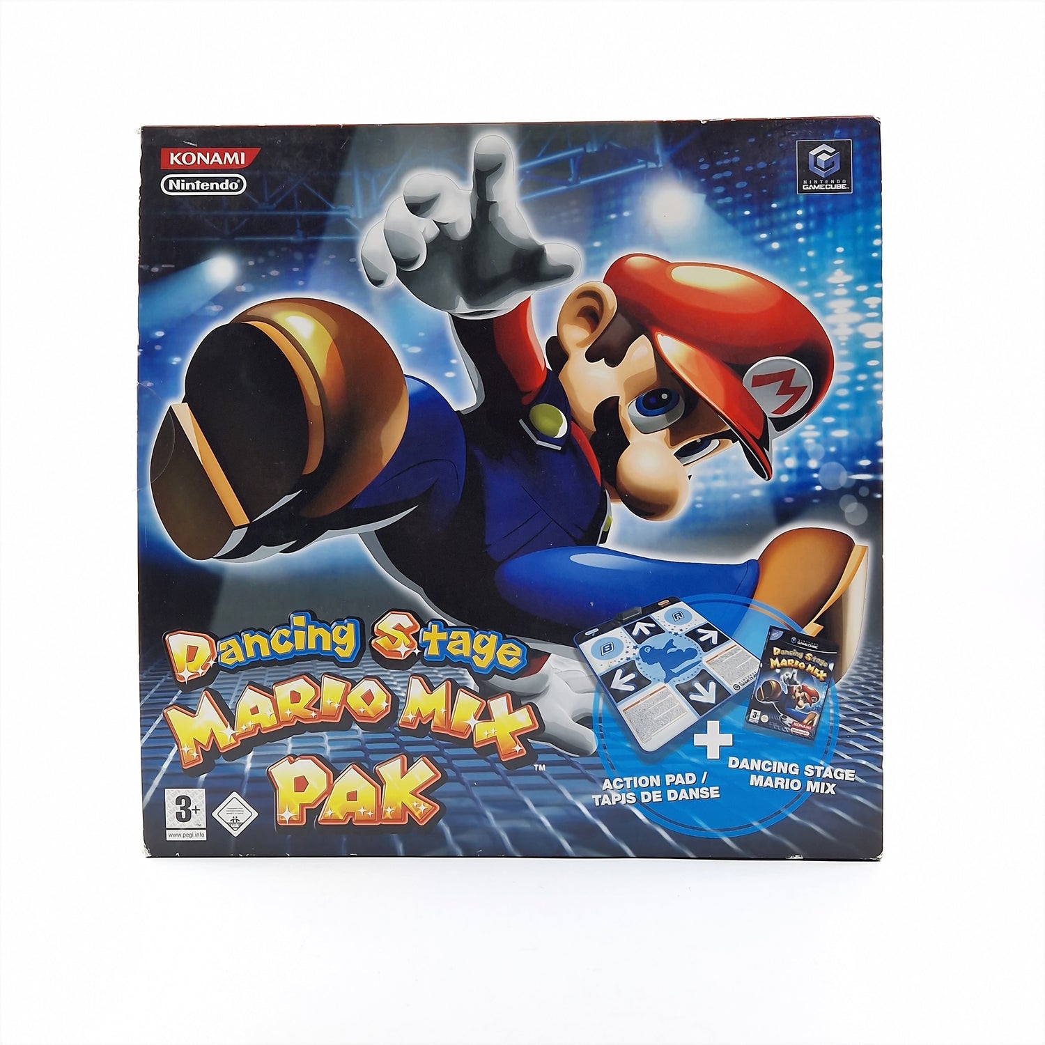 Nintendo Gamecube Spiel : Dancing Stage Mario Mix PAK mit Tanzmatte - OVP PAL