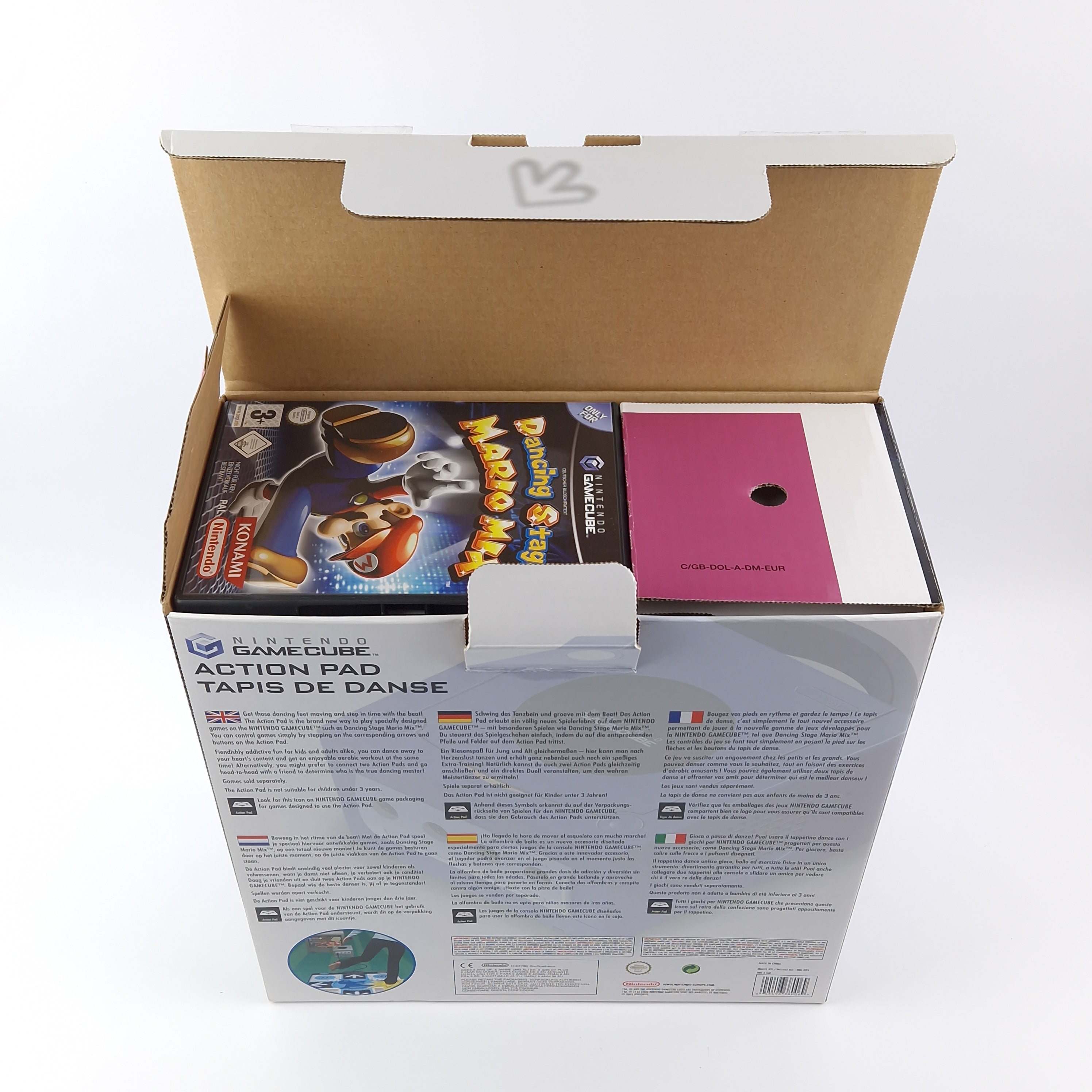 Nintendo Gamecube Spiel : Dancing Stage Mario Mix PAK mit Tanzmatte - OVP PAL