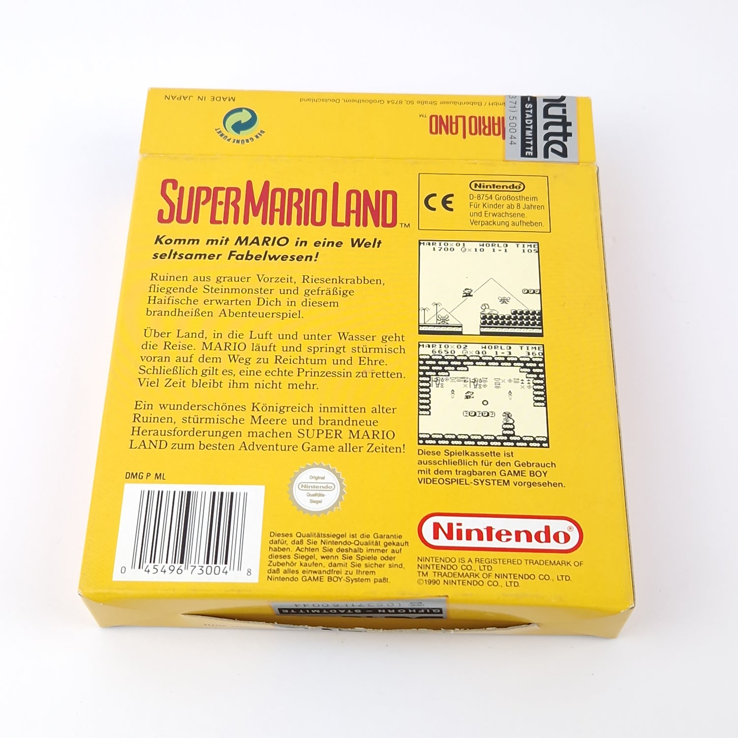 Nintendo Game Boy Classic Spiel : Super Mario Land - OVP Anleitung PAL Gameboy