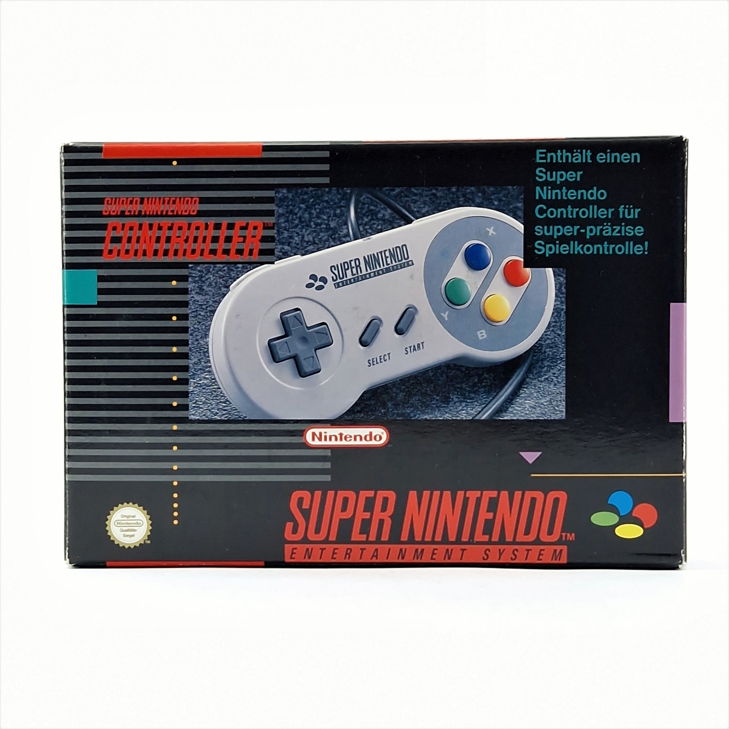 Original Super Nintendo Controller in original packaging - SNES Gamepad PAL