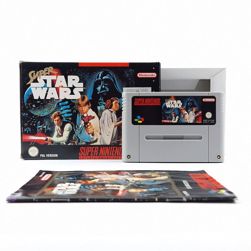 Super Nintendo Spiel : Super Star Wars - OVP Anleitung PAL | SNES Game