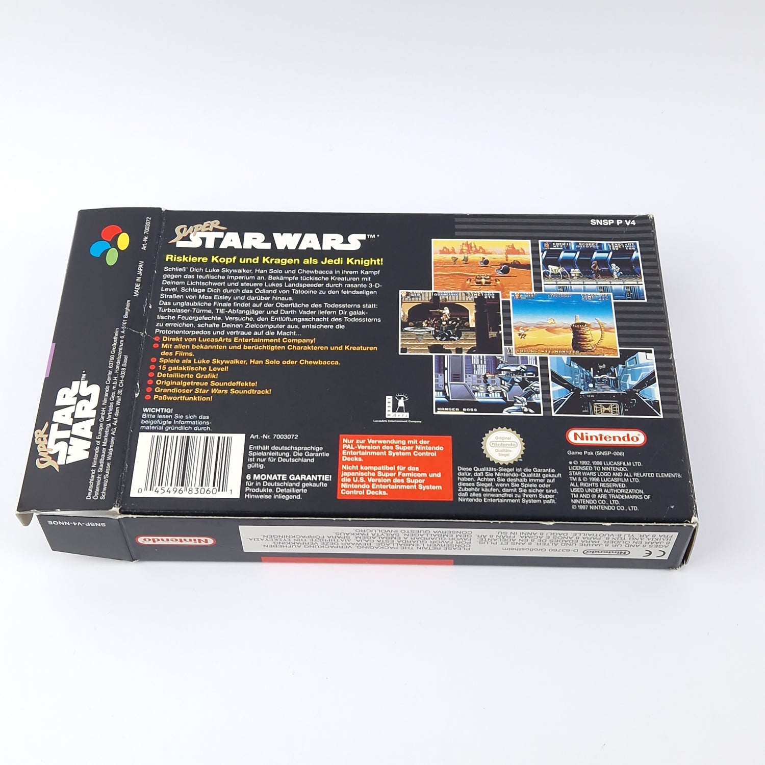 Super Nintendo Spiel : Super Star Wars - OVP Anleitung PAL | SNES Game