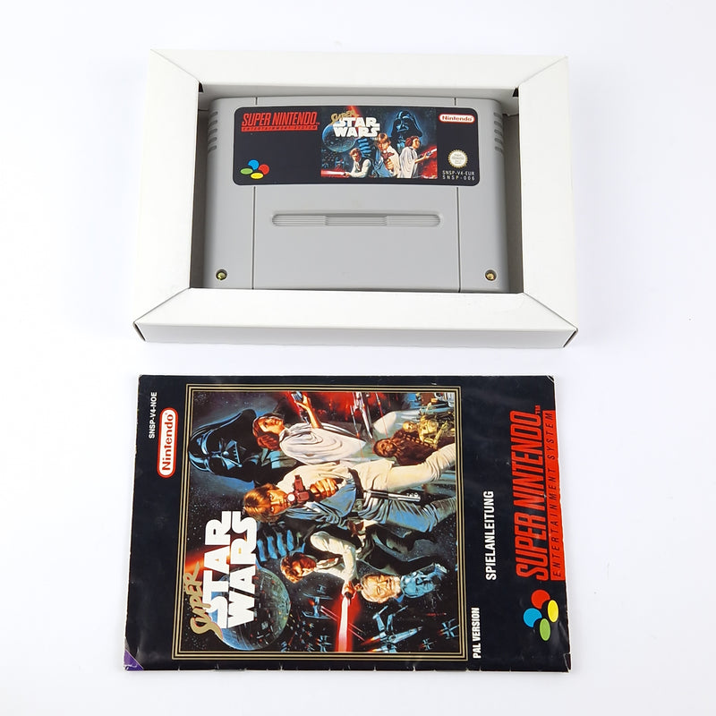 Super Nintendo Spiel : Super Star Wars - OVP Anleitung PAL | SNES Game