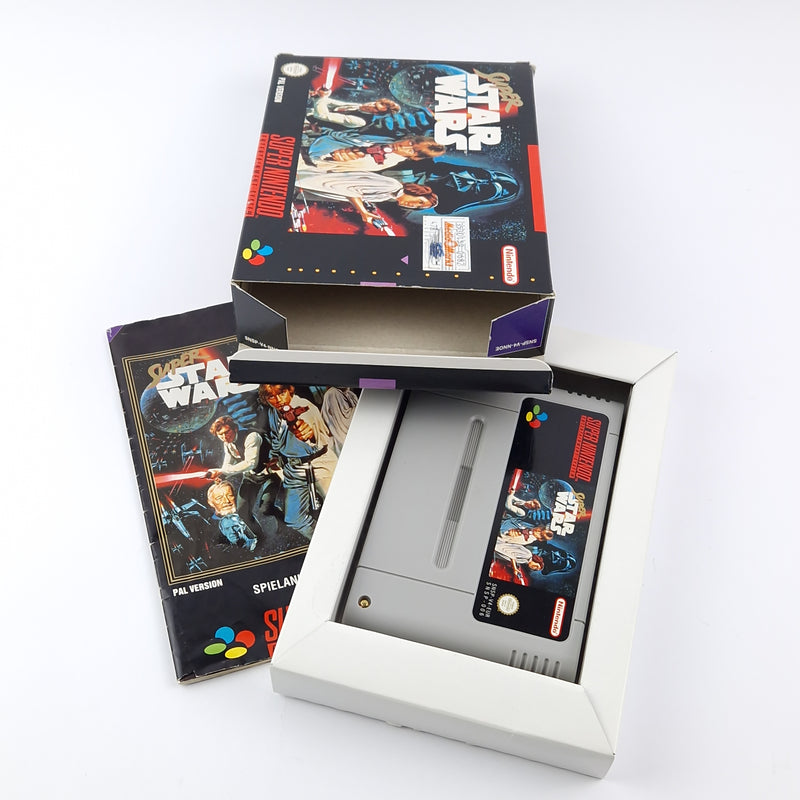 Super Nintendo Spiel : Super Star Wars - OVP Anleitung PAL | SNES Game