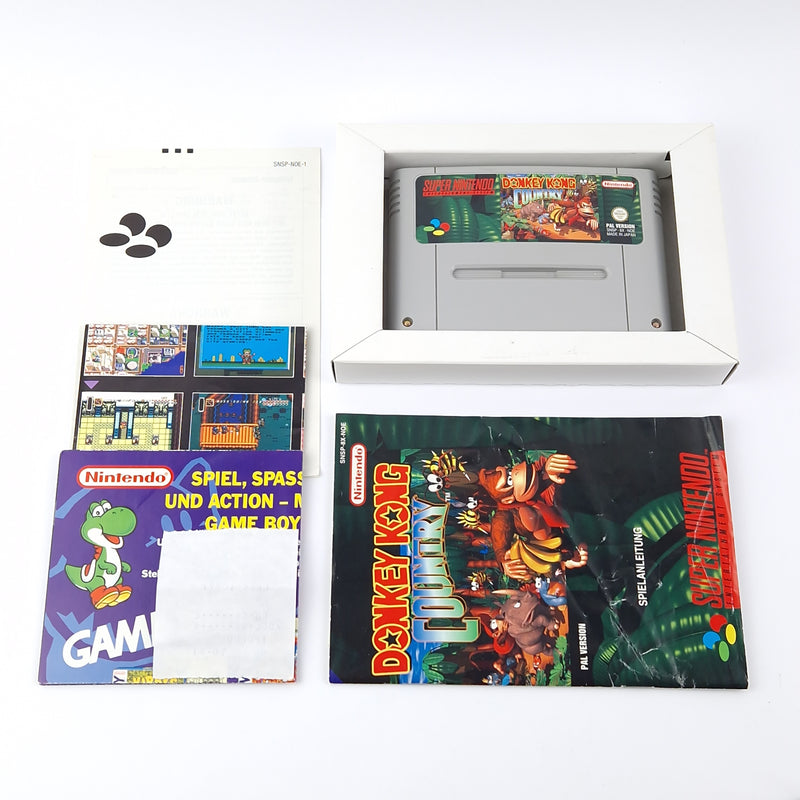 Super Nintendo Spiel : Donkey Kong Country - OVP Anleitung PAL NOE | SNES Game